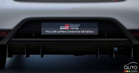 Dashboard of Toyota Prius 24h Le Mans Centennial GR